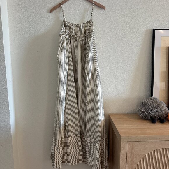 PALMA CREAM SILK BLEND MIDI DRESS, size US 2 (XS) - Picture 3 of 7